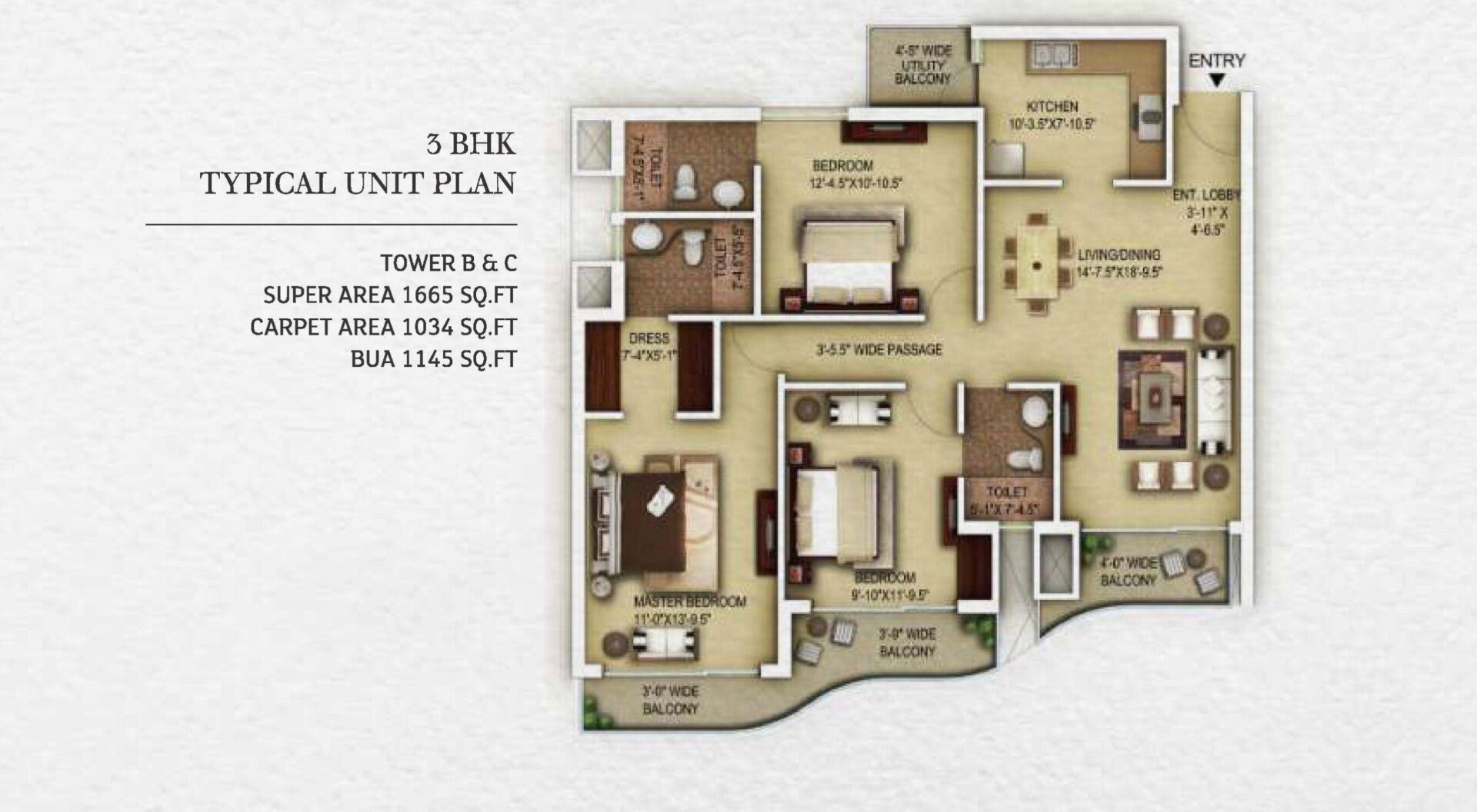 Paras Dews Floor Plan